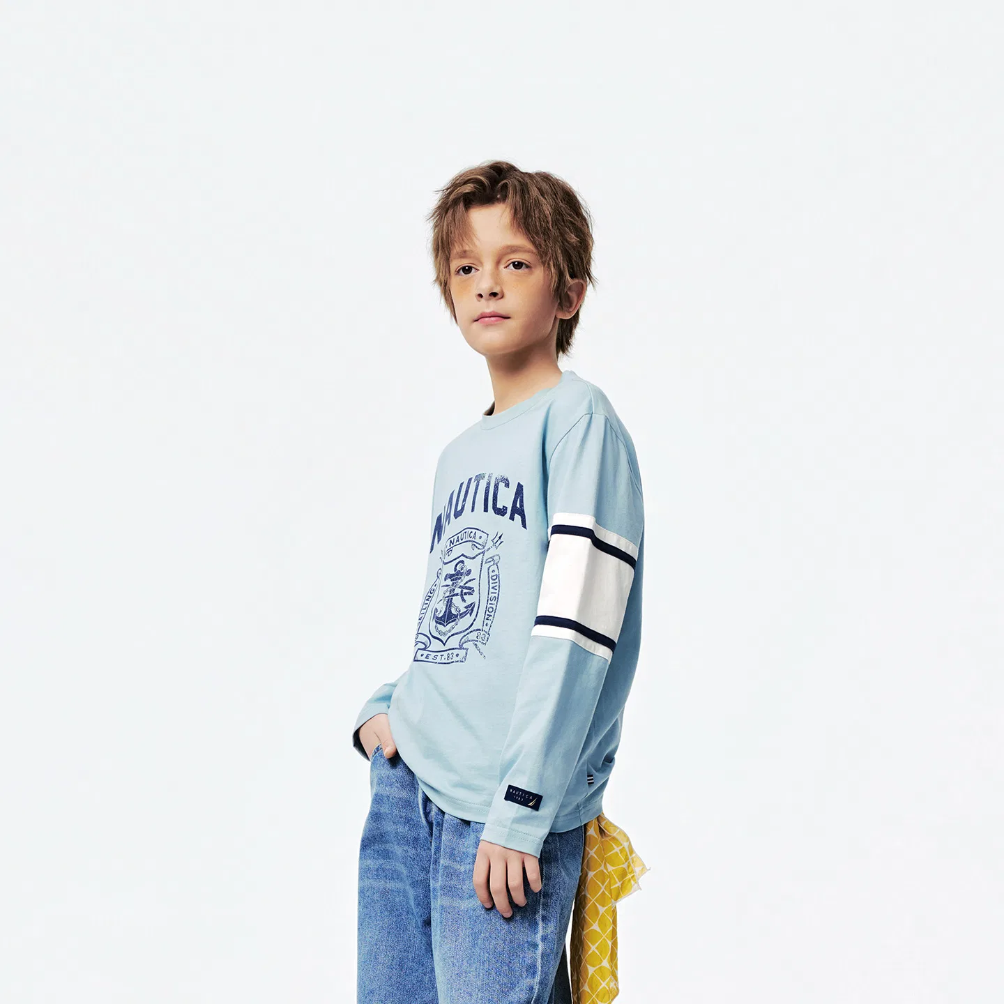 Футболка детская Kids' NAUTICA, Ecru — фото 4