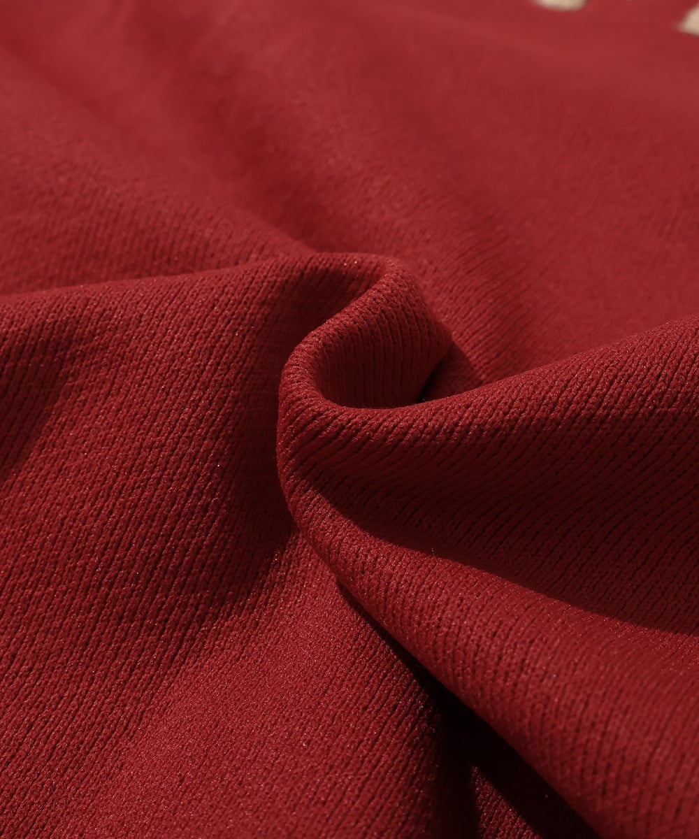 (K) Вышитый флисовый свитер Sagara с круглым вырезом (логотип) KRIFF MAYER, RED — фото 2