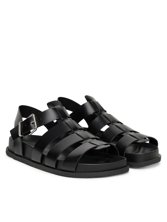 Сандалии Tjw Fisherman Patent Sandal EN0EN02874 Tommy Jeans, черный — фото 2