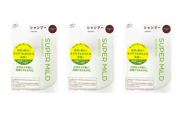 Super Mild Шампунь Shiseido Green Aromatic для увлажнения и очищения волос 600мл*2/600мл*3/600мл+400мл — фото 4