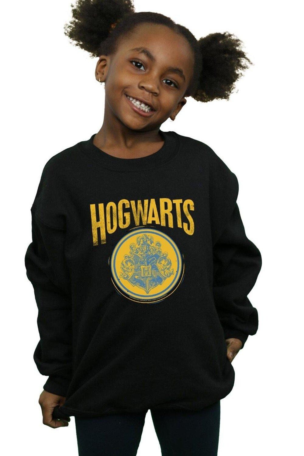 

Толстовка с круглым гербом Хогвартса Harry Potter, черный