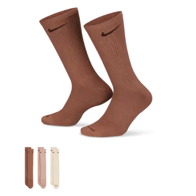 

Носки Nike Everyday Plus Cushioned Training Crew (3 шт), разноцветный