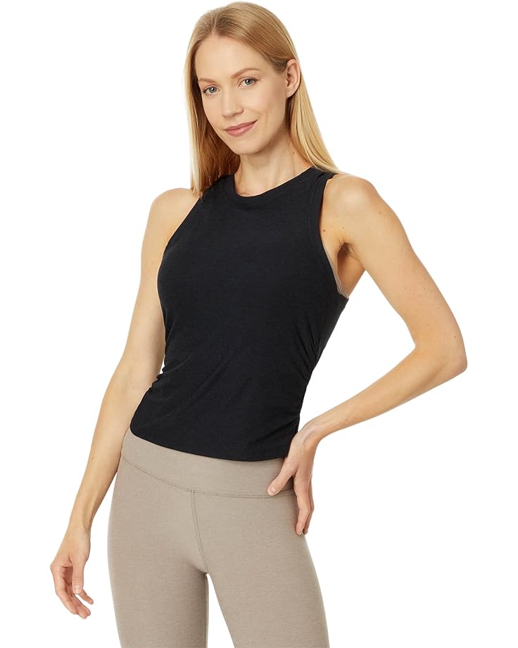 

Топ Beyond Yoga Featherweight Your Fit Shirred Tank, цвет Darkest Night