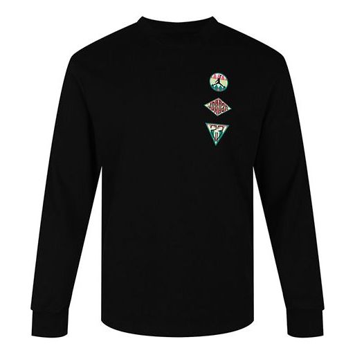 

Толстовка Air Jordan logo Sports Knit Sweatshirt Men's Black, черный