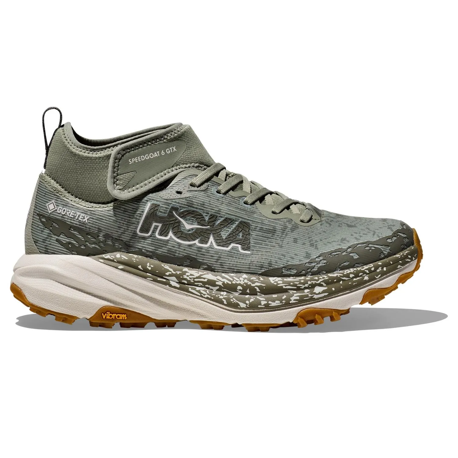 

Скоростной козел 6 Mid GTX Трейловые кроссовки HOKA, Sea Moss/Oat Milk