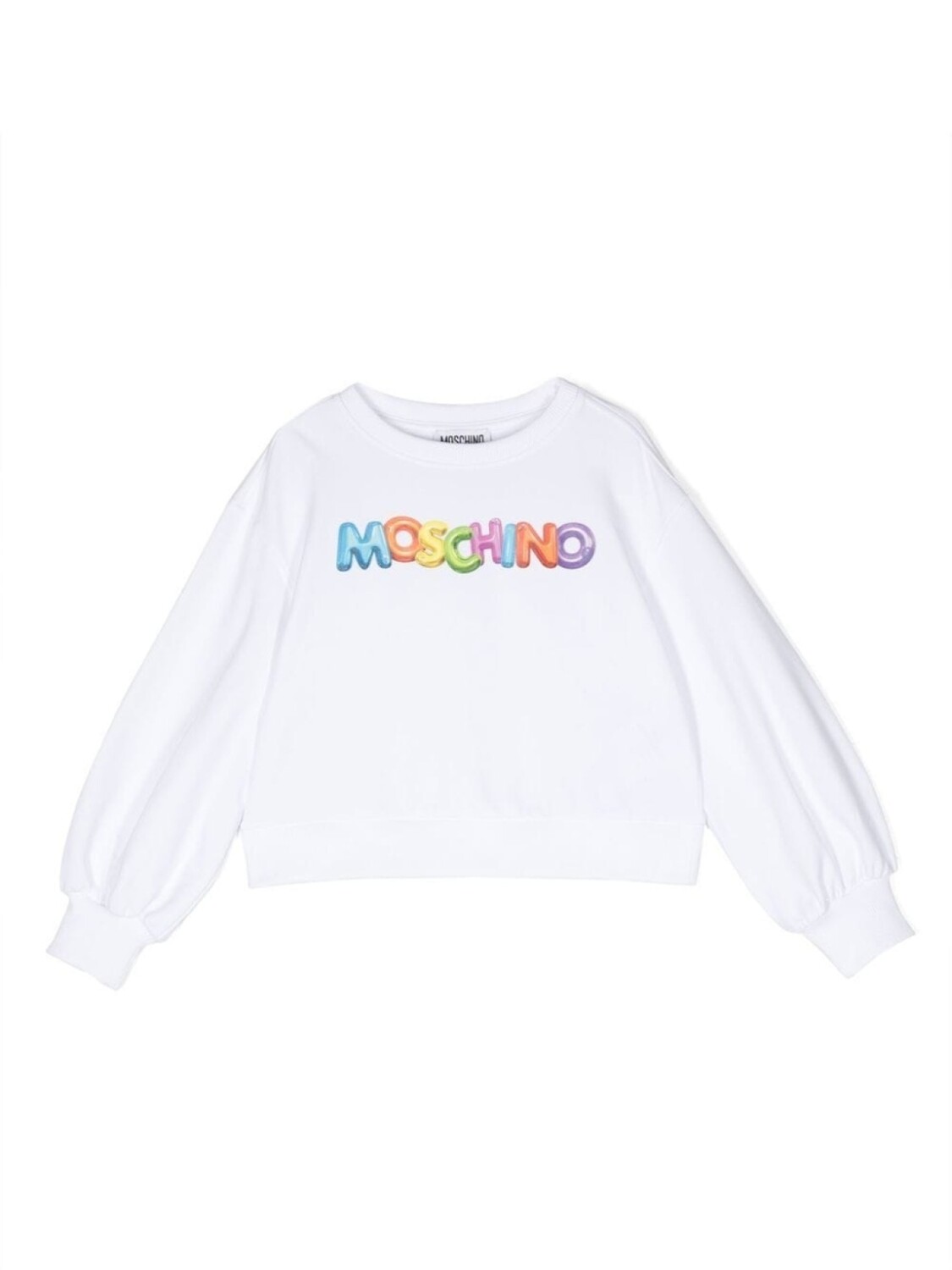 

Moschino Kids толстовка с логотипом, белый