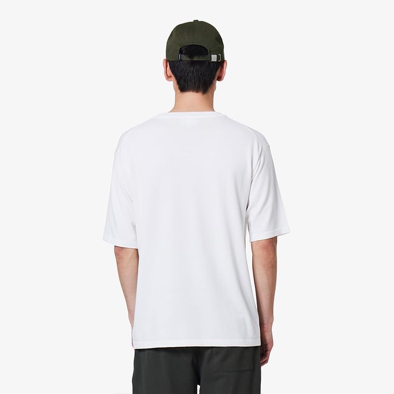 Мужская повседневная трикотажная футболка Lacoste в трехцветном меланжевом исполнении, светло-бежевый — фото 2