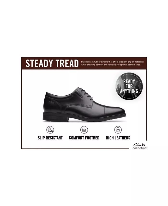 Мужские классические туфли Steadwell Step Clarks, черный — фото 3