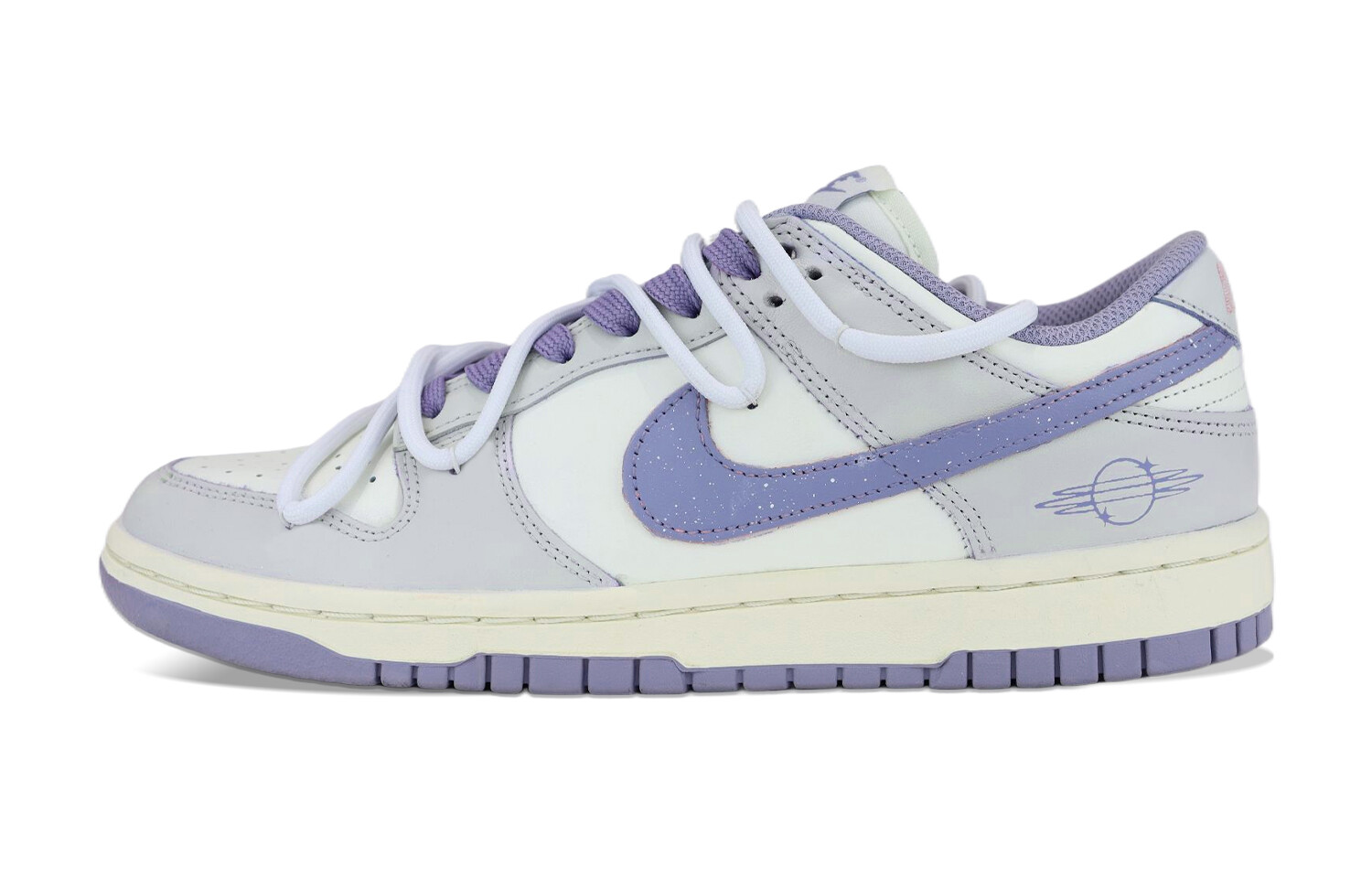 

Кроссовки Nike Dunk Skateboard Shoes Women's Low-Top White Purple