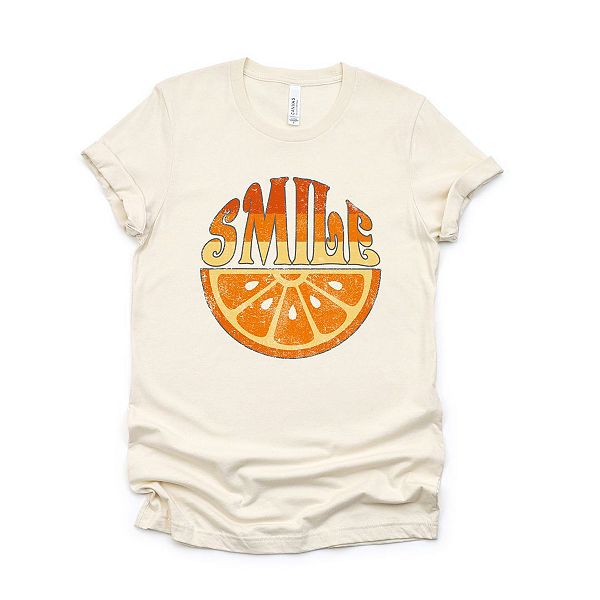 

Футболка с принтом Smile orange Simply Sage Market, Cream