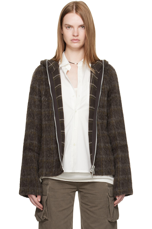 

Our Legacy Коричневая толстовка на молнии