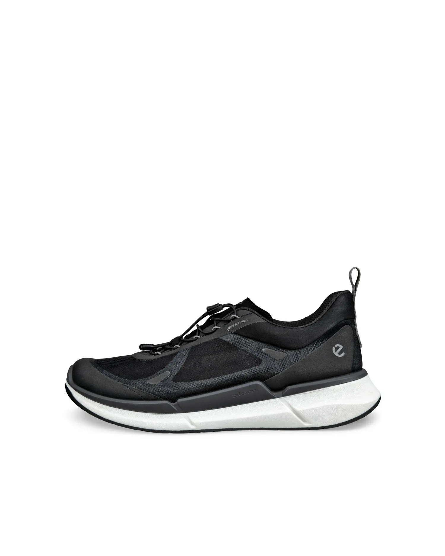 Мужские спортивные кроссовки ECCO Biom 2.2 из натуральной кожи для отдыха, BLACK / BLACK / STEEL — фото 4