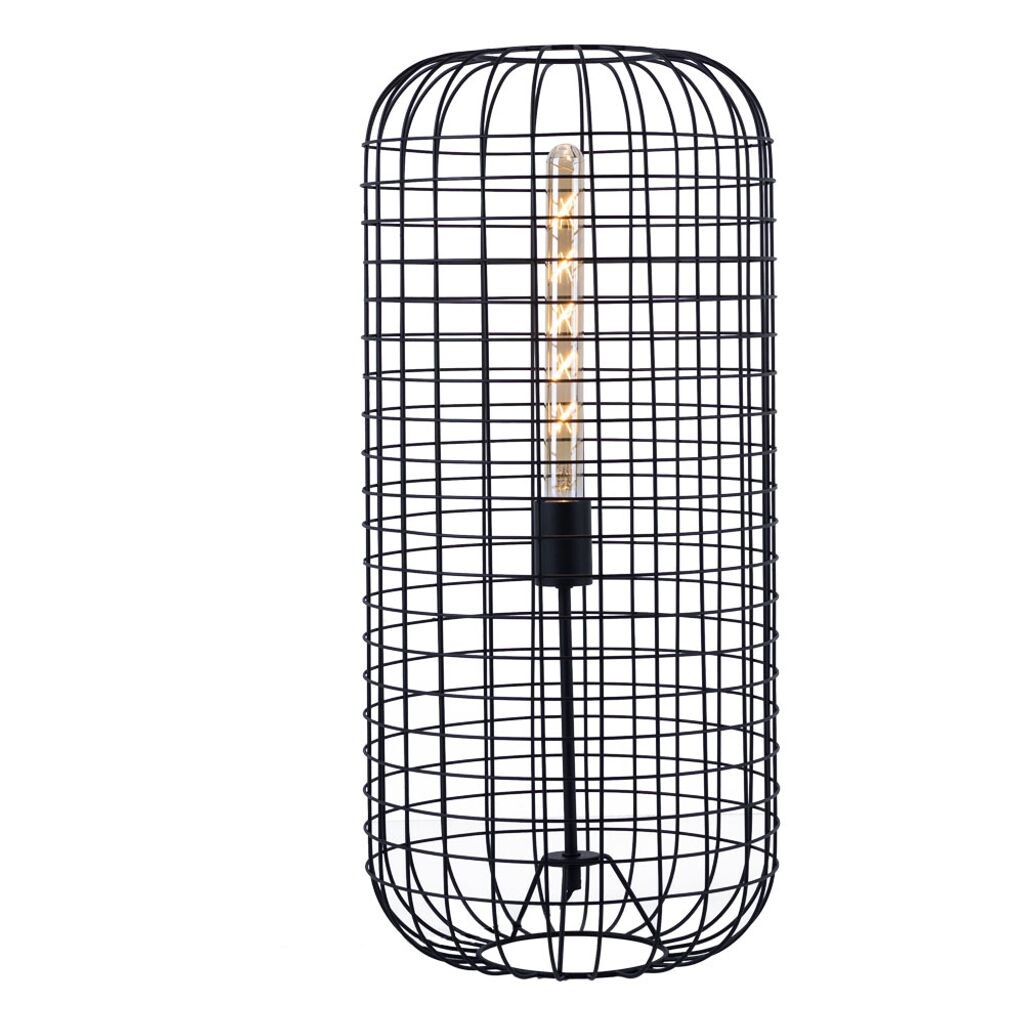 

Настольная лампа, сетчатый дизайн, черный, H 67 см etc-shop