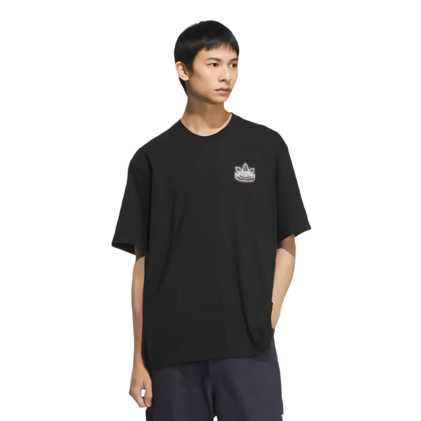 Adidas Originals Футболка Clover Series Unisex Black — фото 2