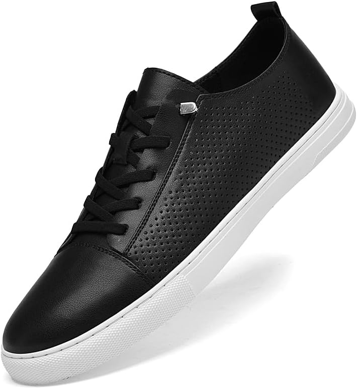 

Мужские модные белые кроссовки из натуральной кожи, легкие, дышащие и противоскользящие кроссовки Meixi Mobile