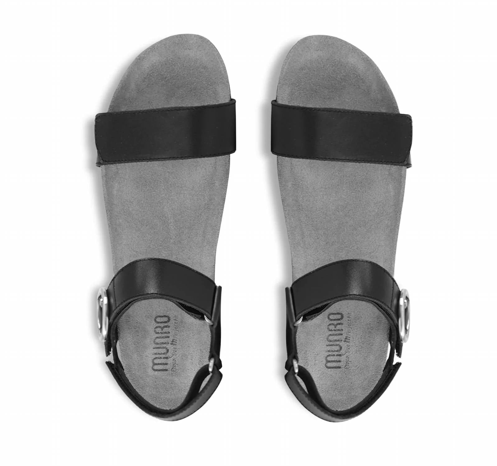 Women's Sintra Sandal In Black Calf Leather Munro — фото 4