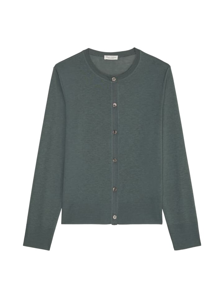 

Футболка Marc O'Polo Luxury Jersey Cardigan regular, цвет deep emerald