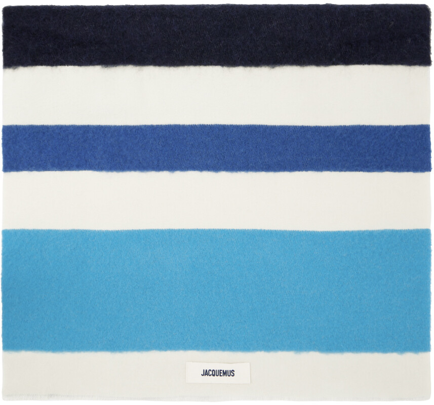 

Бело-синий шарф 'L'echarpe Arazzo' JACQUEMUS