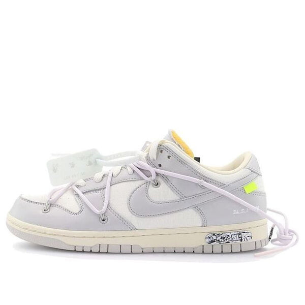 

Кроссовки x off white dunk low Nike, серый