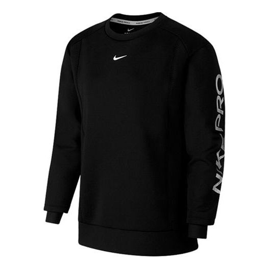 

Худи (WMNS) Nike Pro Sports Running Printing Round Neck Pullover Black Hoodie