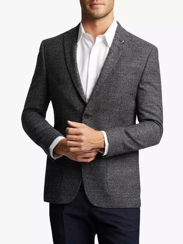 

Куртка Ted Baker Slim Fit Fleck Suit, цвет charcoal