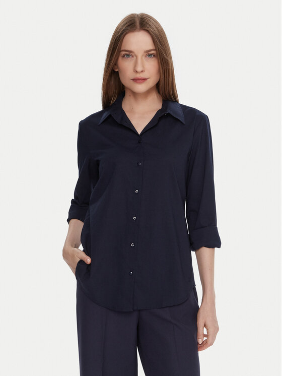 

Рубашка regular fit 5WPQDQ0AX United Colors Of Benetton, синий