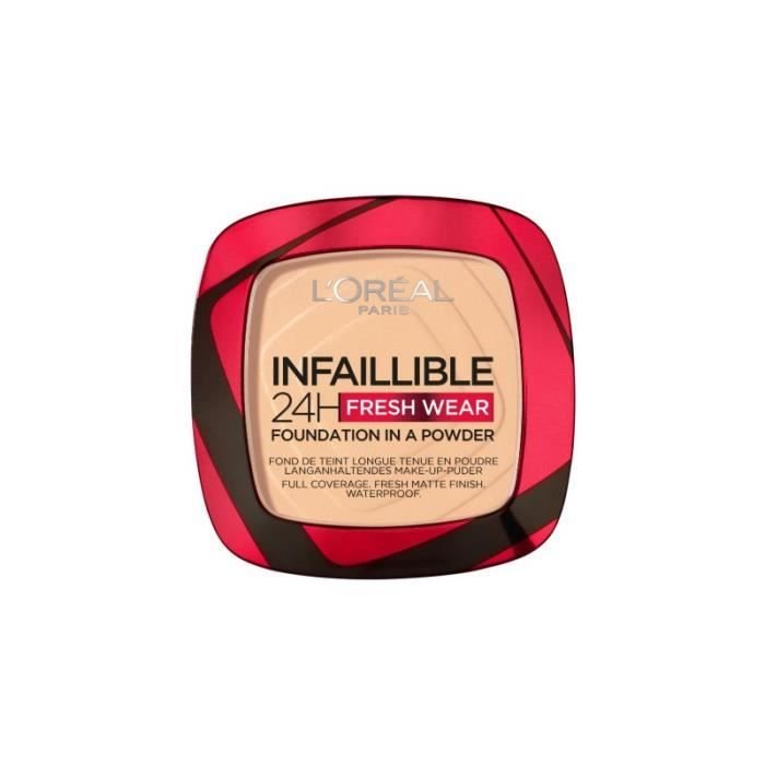 

L'Oréal Paris Infaillible Fresh Wear 24h пудровая основа, оттенок 40 Кашемир 9 г L'Oreal Paris