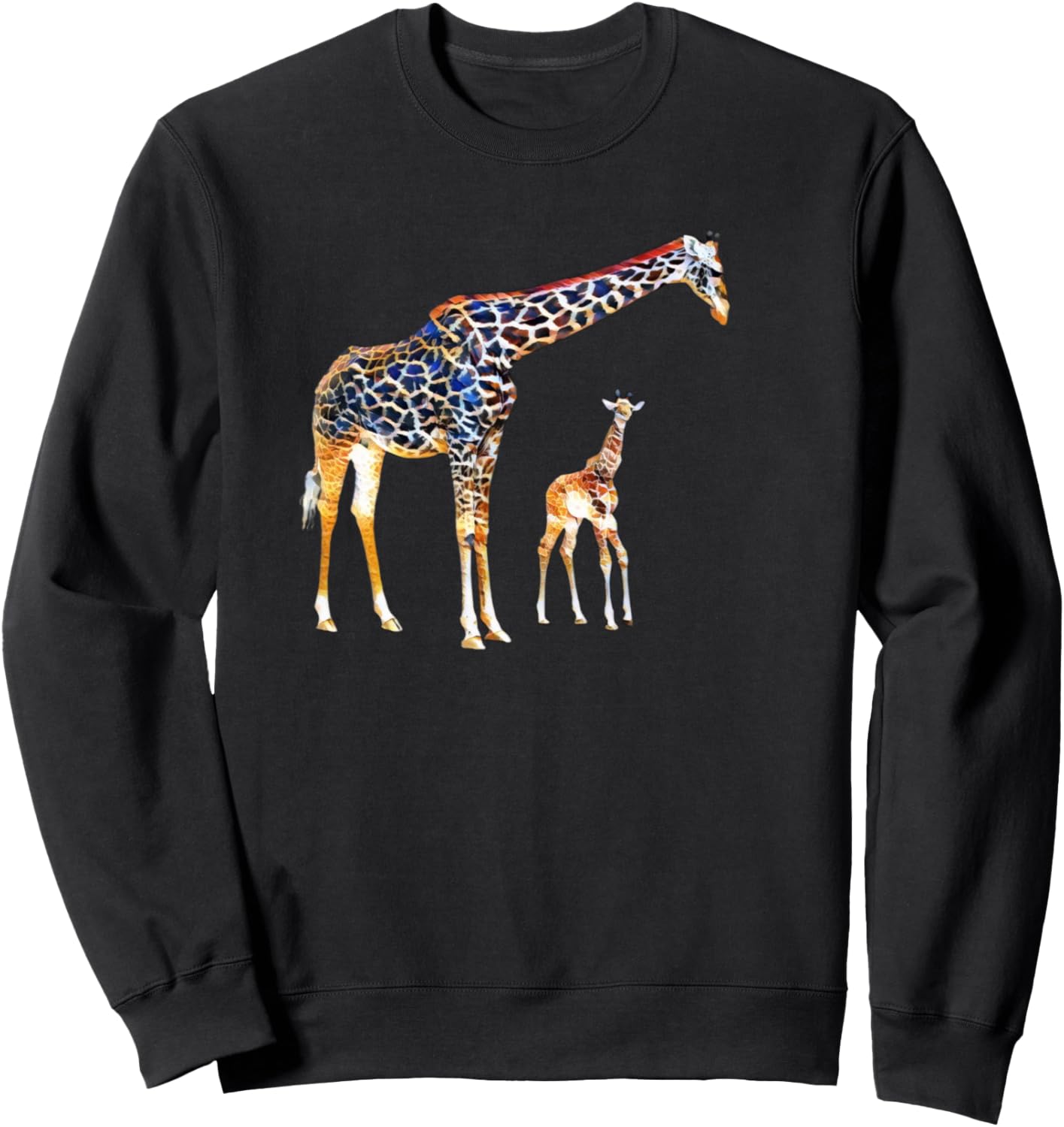 

Толстовка с изображением жирафа в Африке Giraffe Africa - Women'S Men'S Kids Boys Girls Gift, черный
