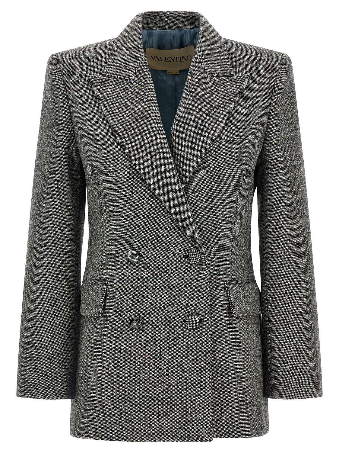 

Двубортный пиджак Valentino Garavani VALENTINO GARAVANI, серый