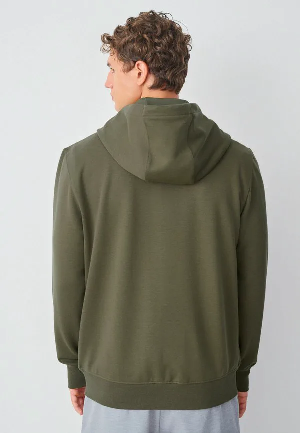 Толстовка с капюшоном и застежкой-молнией (гибридная модель) Next, Khaki Green — фото 3