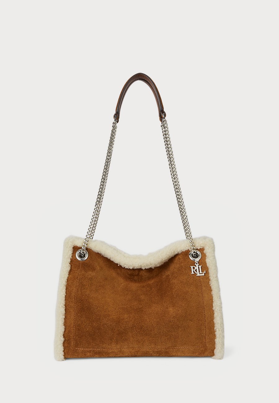 

Сумка-шоппер Lauren Ralph Lauren SHEARLING TRIM MEDIUM BRADLEY TOTE BAG, Lauren Tan/Natural/Brown