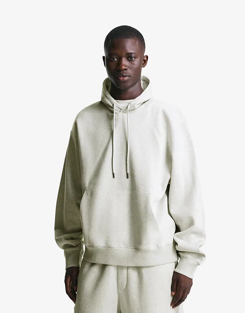 

Толстовка Bershka Hoodie светло-серого цвета