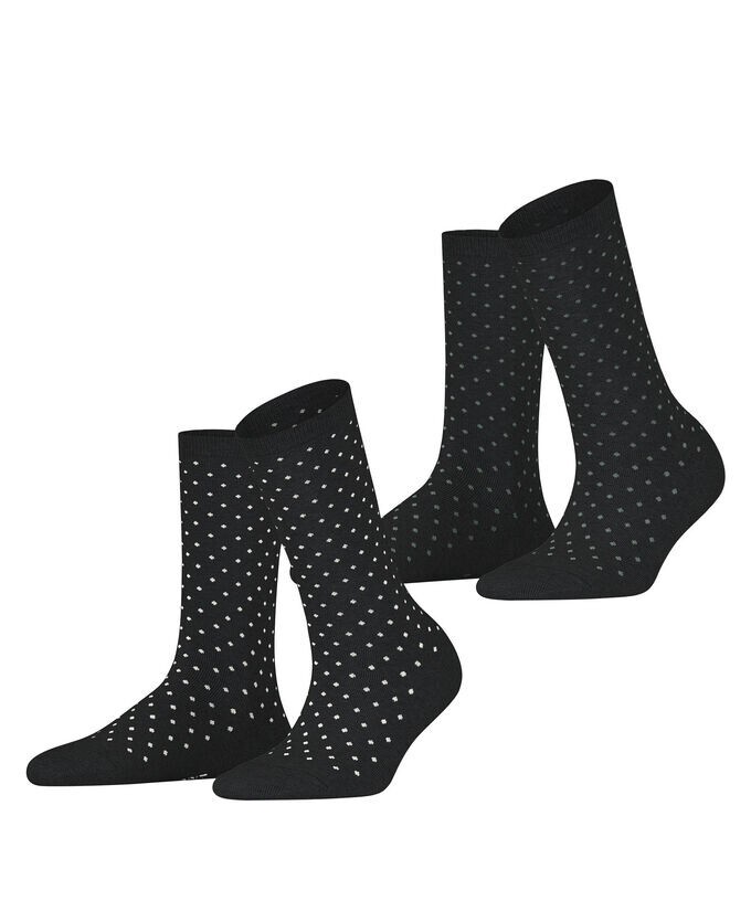 

Носки Fine Dot, 2 пары Esprit, черный