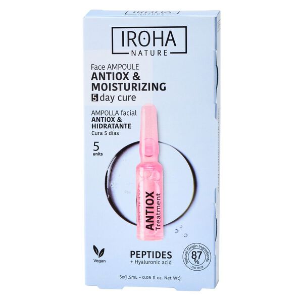Сыворотка Iroha Nature — Антиоксидантно-увлажняющие ампулы для лица с пептидами, , Ampoules, 1.5 мл — фото 3