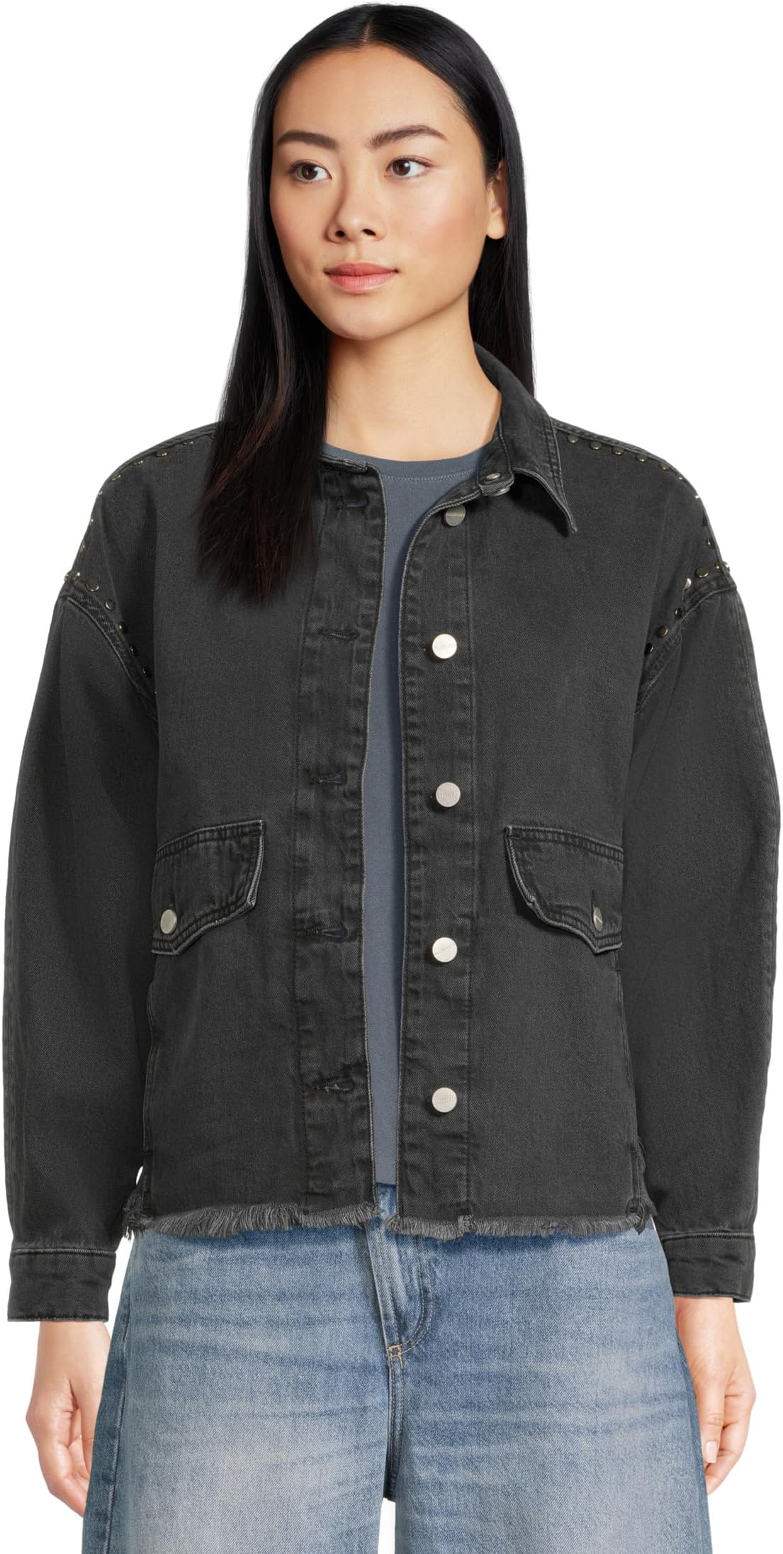 

Женская куртка Hettie Stud AllSaints, Washed Black