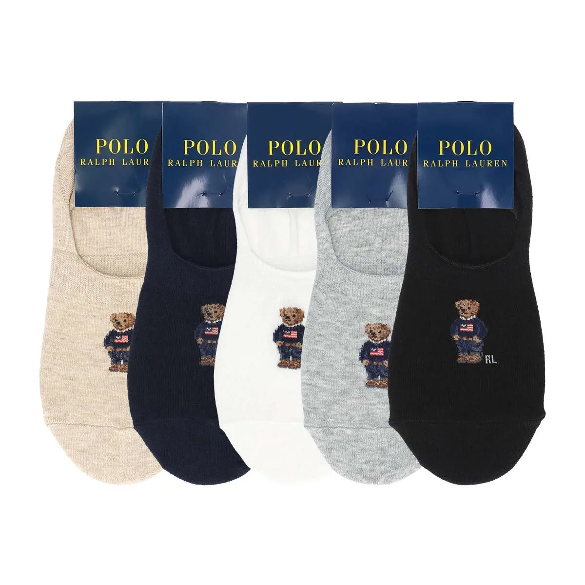 Мини-носки-комбинации из органического хлопка и джинсовой ткани Bearfoot Polo Ralph Lauren, 68. Navy