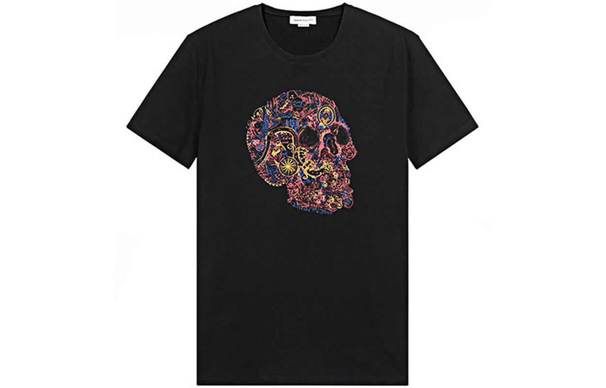 

Alexander McQueen Футболка SS21 мужская черная