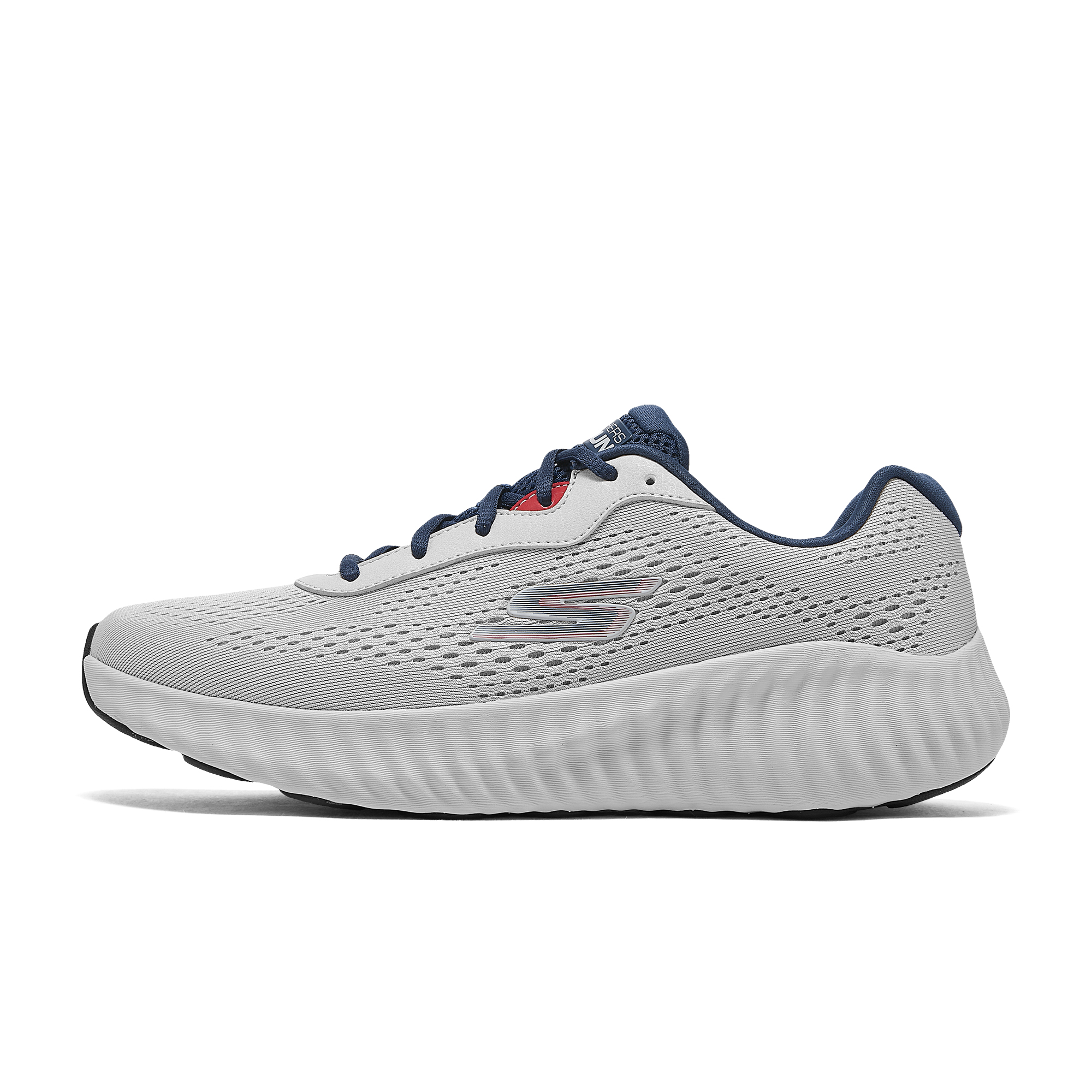 

Износостойкие дышащие кроссовки с низким верхом, мужские серые Skechers, Gray