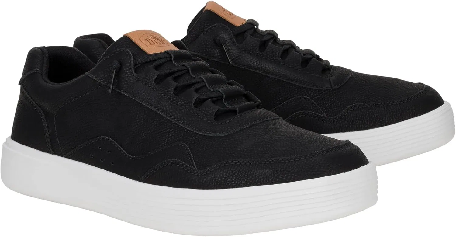 HEYDUDE Hudson Classic, мужская обувь, мужские повседневные туфли, удобные и легкие, Black — фото 4