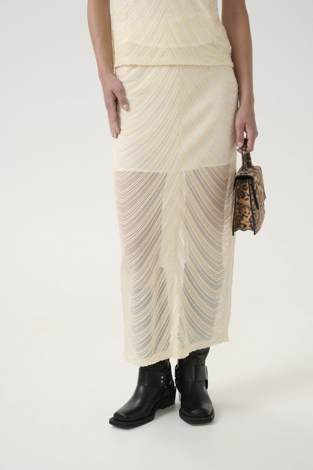 

Юбка макси GLIRA LONG SKIRT Gestuz, светло-желтый