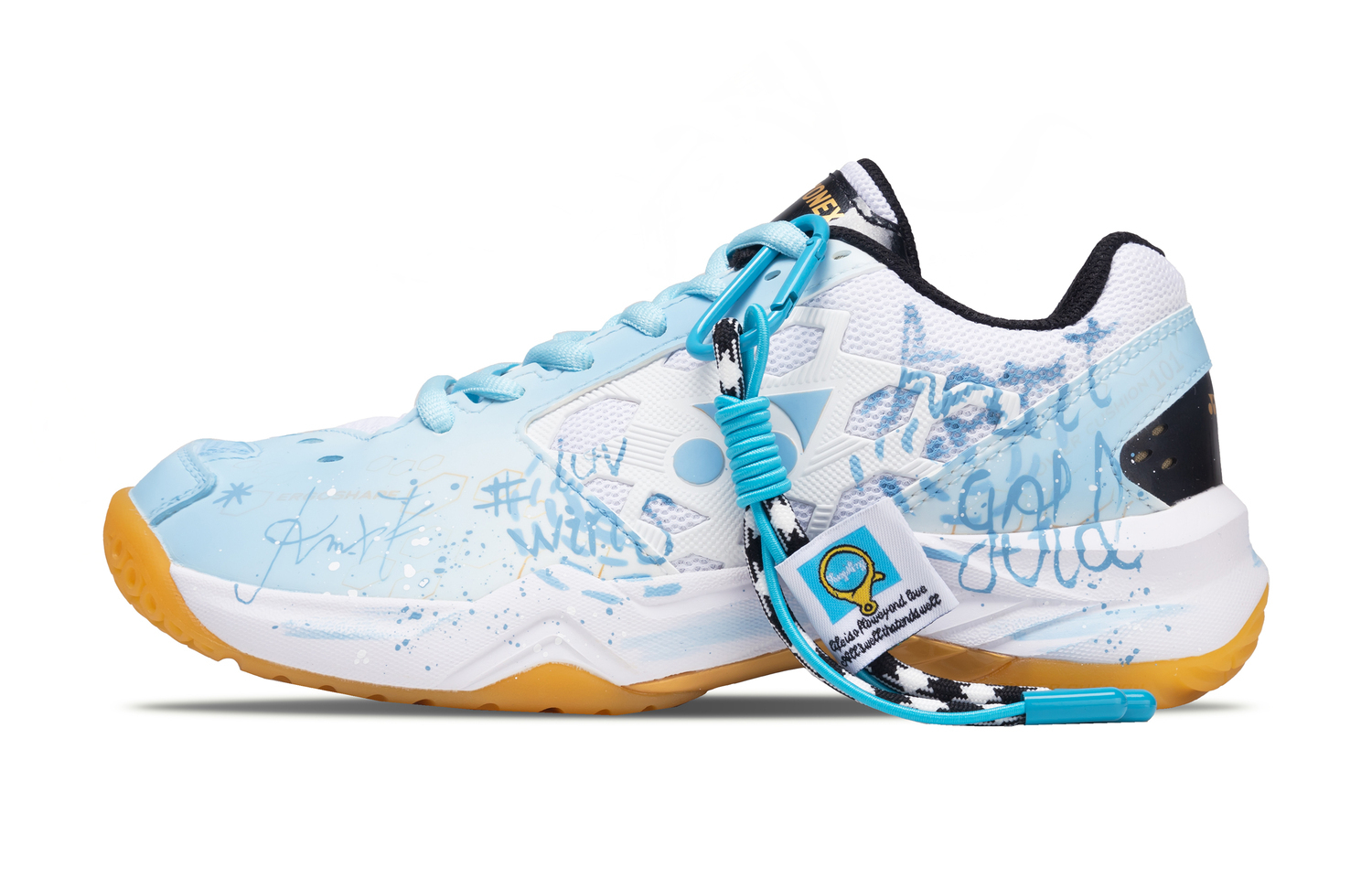 

Power Cushion устойчивая к истиранию амортизация низкие кроссовки для бадминтона unisex YONEX, синий