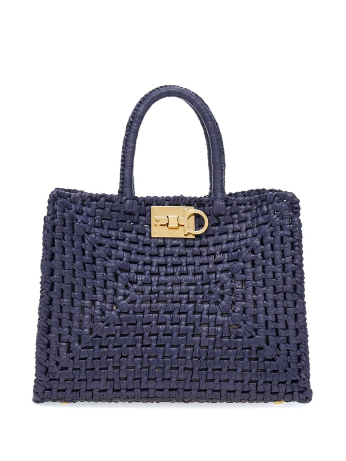 

Ferragamo сумка-тоут Studio из рафии, синий