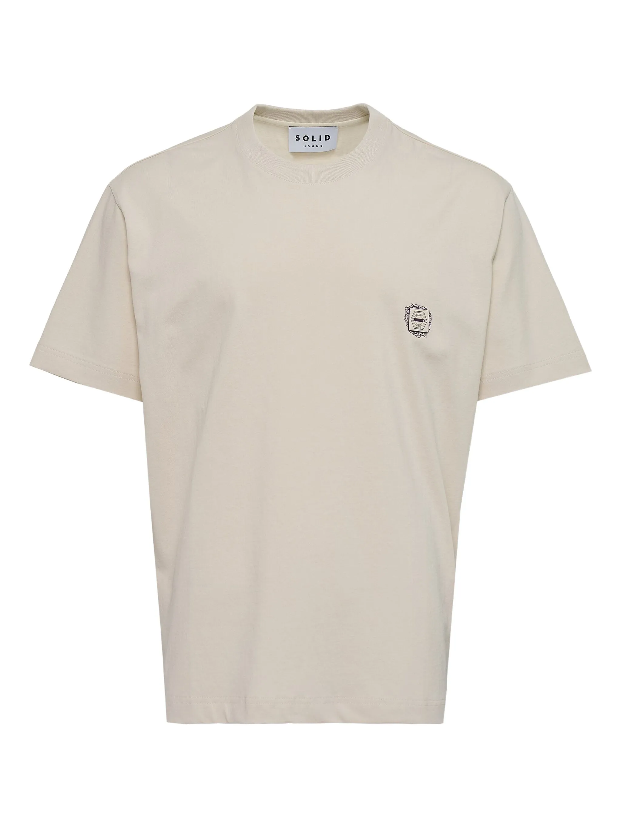 

Футболка с логотипом Solid Homme, бежевый