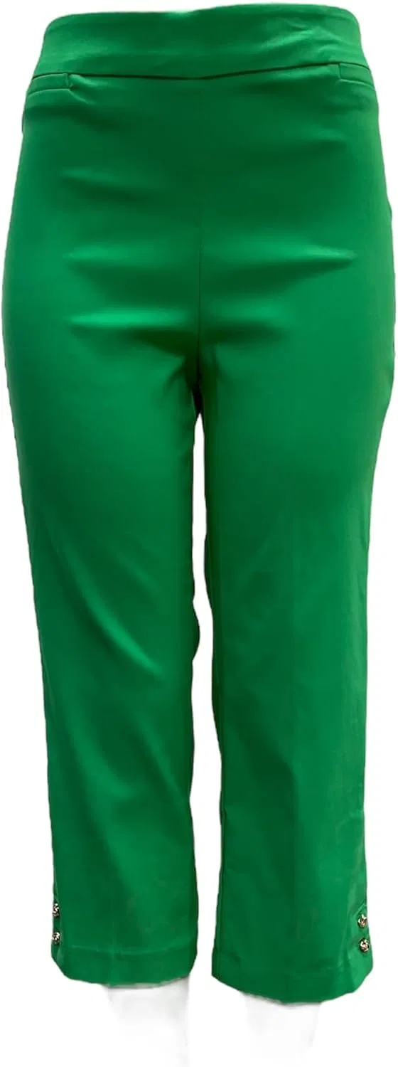 Джинсы женские с узлом и золотыми пуговицами, Mint Splash