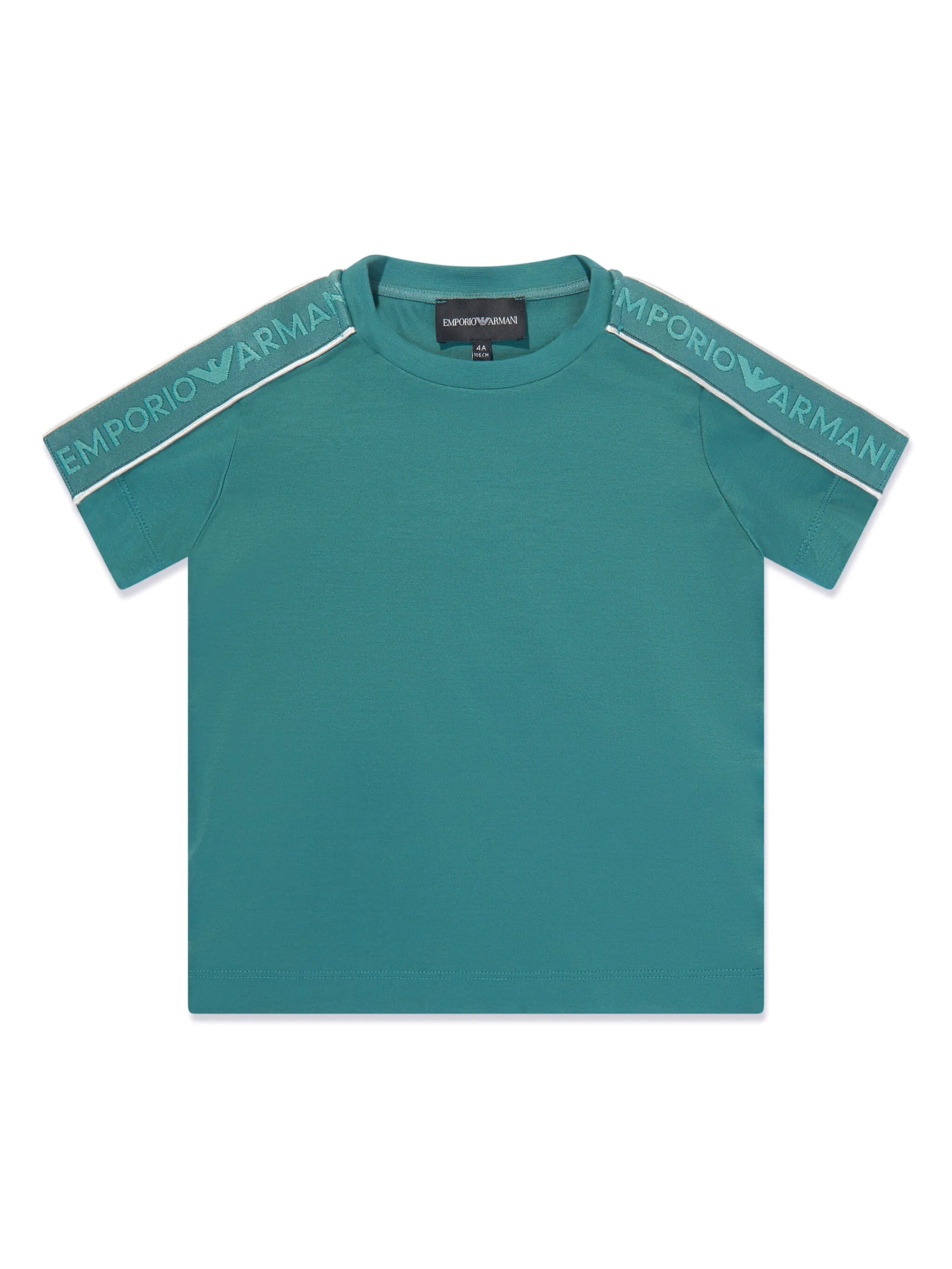 

Футболка с логотипом Emporio Armani Kids, зеленый