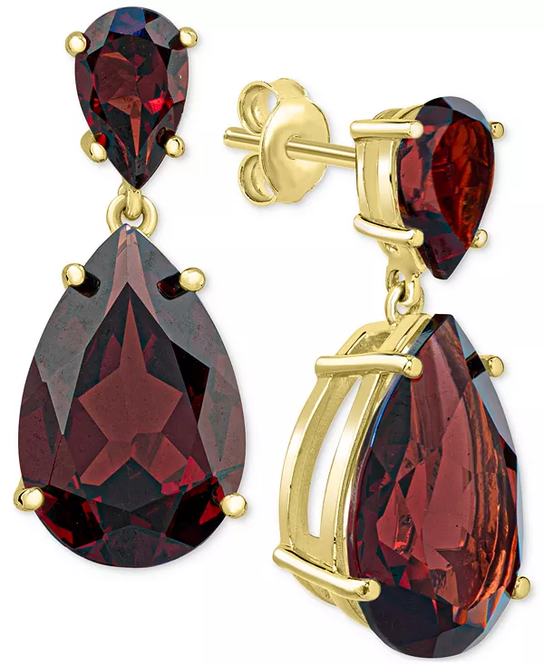 

Женские серьги-подвески из стерлингового серебра Macy'S, garnet