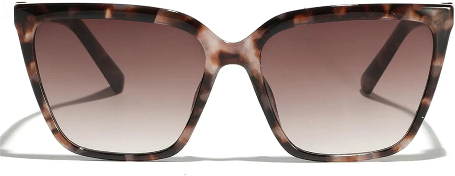 

Солнцезащитные очки Willochra Fashion Cat Eye для женщин, винтажные, большие, квадратные, ретро, ​​с леопардовым принтом, с защитой от УФ-излучения UV400, C4