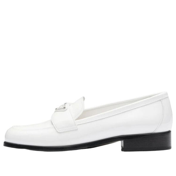Кроссовки patent leather loafers 'white' Prada, белый