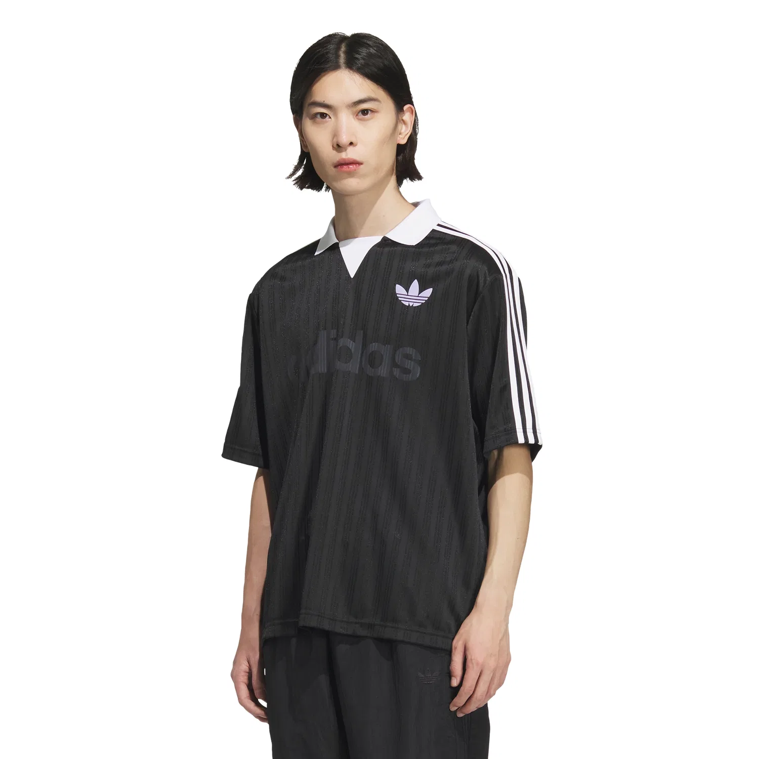 Мужская футболка-поло Collared Goli чёрная от Adidas — фото 4