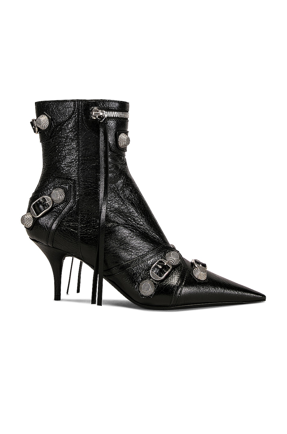 

Полуботинки женские Cagole Bootie Balenciaga, цвет Black & Aged Nickel